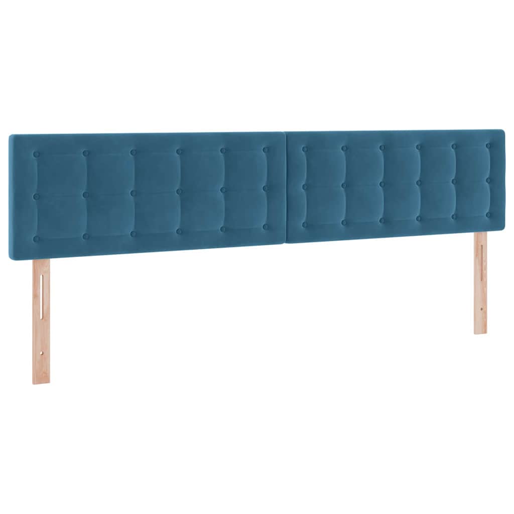 Letto con Contenitore Blu Scuro 200 x 200 cm Velluto | homemem39