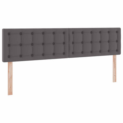 Letto con Contenitore Grigio 180 x 200 cm Pelle Sintetica | homemem39