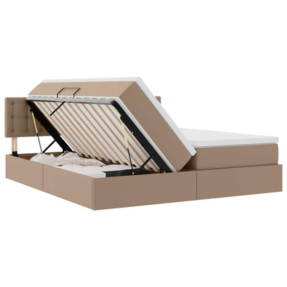 Letto con Contenitore Cappuccino 180 x 200 cm Pelle Sintetica | homemem39