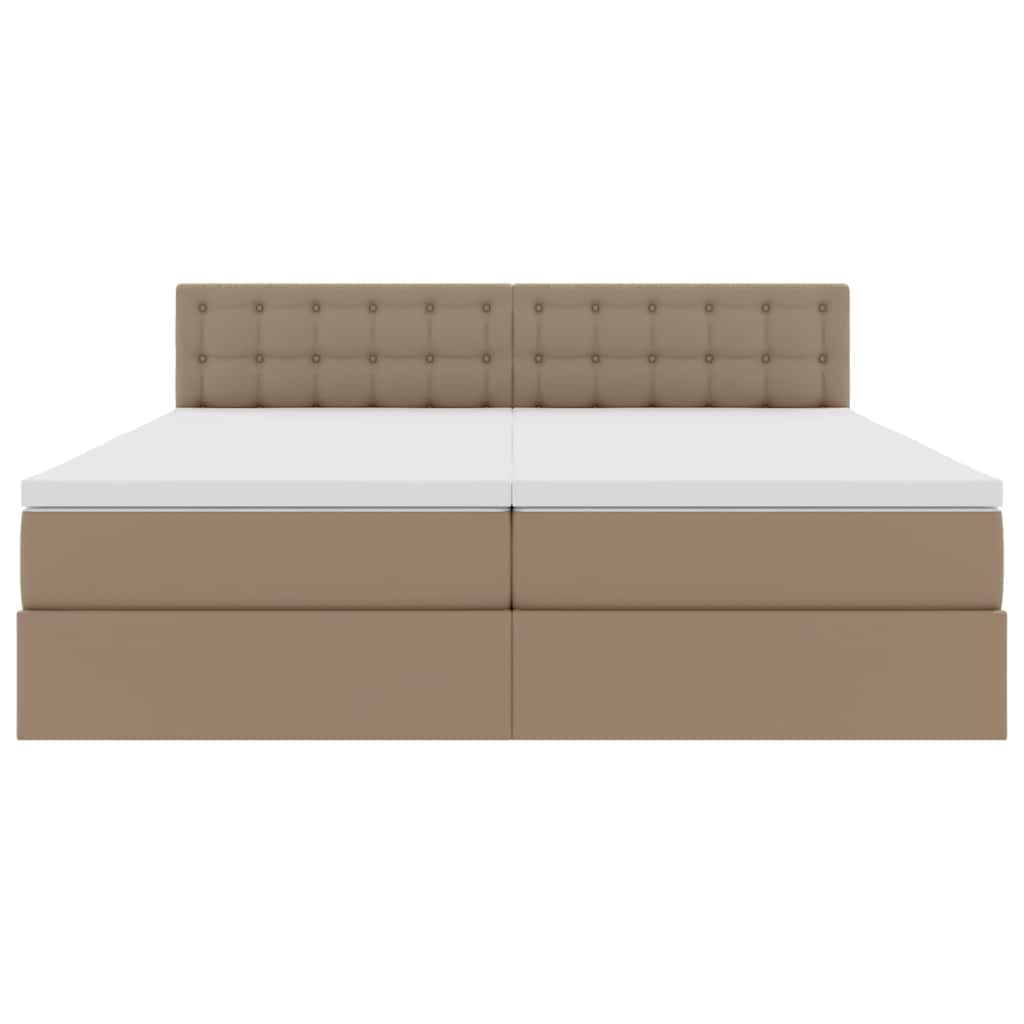 Letto con Contenitore Cappuccino 180 x 200 cm Pelle Sintetica | homemem39
