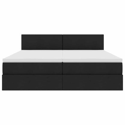 Letto con Contenitore Nero 180 x 200 cm Pelle Sintetica | homemem39