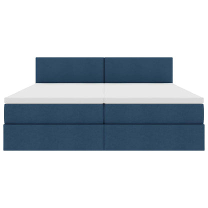 Letto con Contenitore Blu 180 x 200 cm Pelle Sintetica | homemem39
