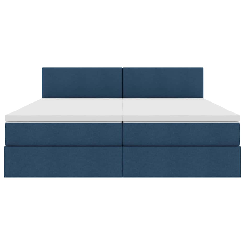 Letto con Contenitore Blu 100 x 200 cm Pelle Sintetica | homemem39