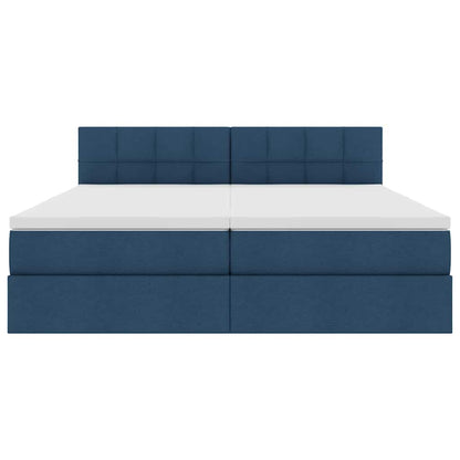 Letto con Contenitore Blu 180 x 200 cm Pelle Sintetica | homemem39