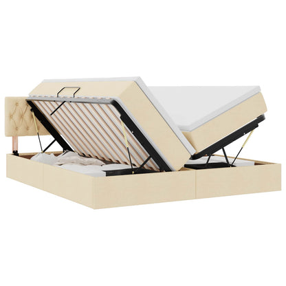 Letto con Contenitore Crema 180 x 200 cm Pelle Sintetica | homemem39