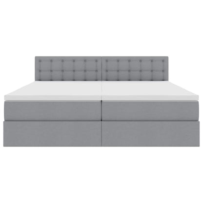 Letto con Contenitore con materasso Grigio chiaro 180 x 200 cm | homemem39