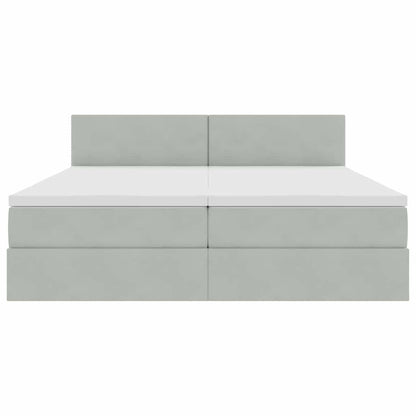 Letto con Contenitore con materasso Grigio chiaro 90 x 200 cm | homemem39