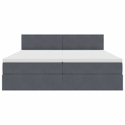 Letto con Contenitore con testiera Grigio scuro 90 x 200 cm | homemem39