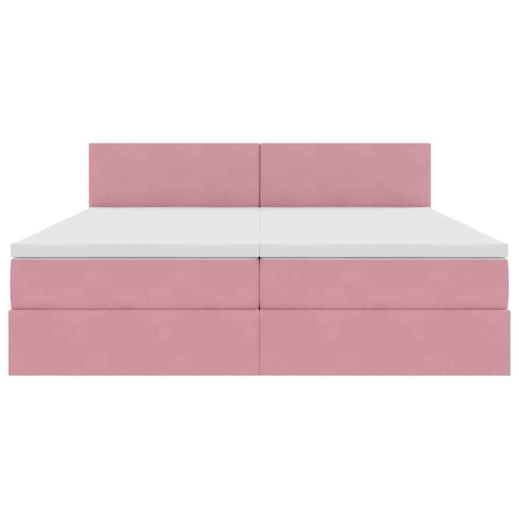 Letto con Contenitore con materasso Rosa 90 x 200 cm | homemem39