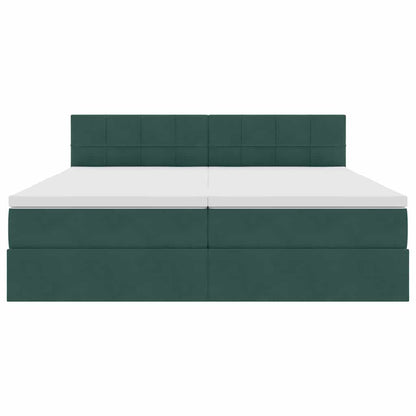 Letto con Contenitore con materasso Verde Scuro 90 x 200 cm | homemem39