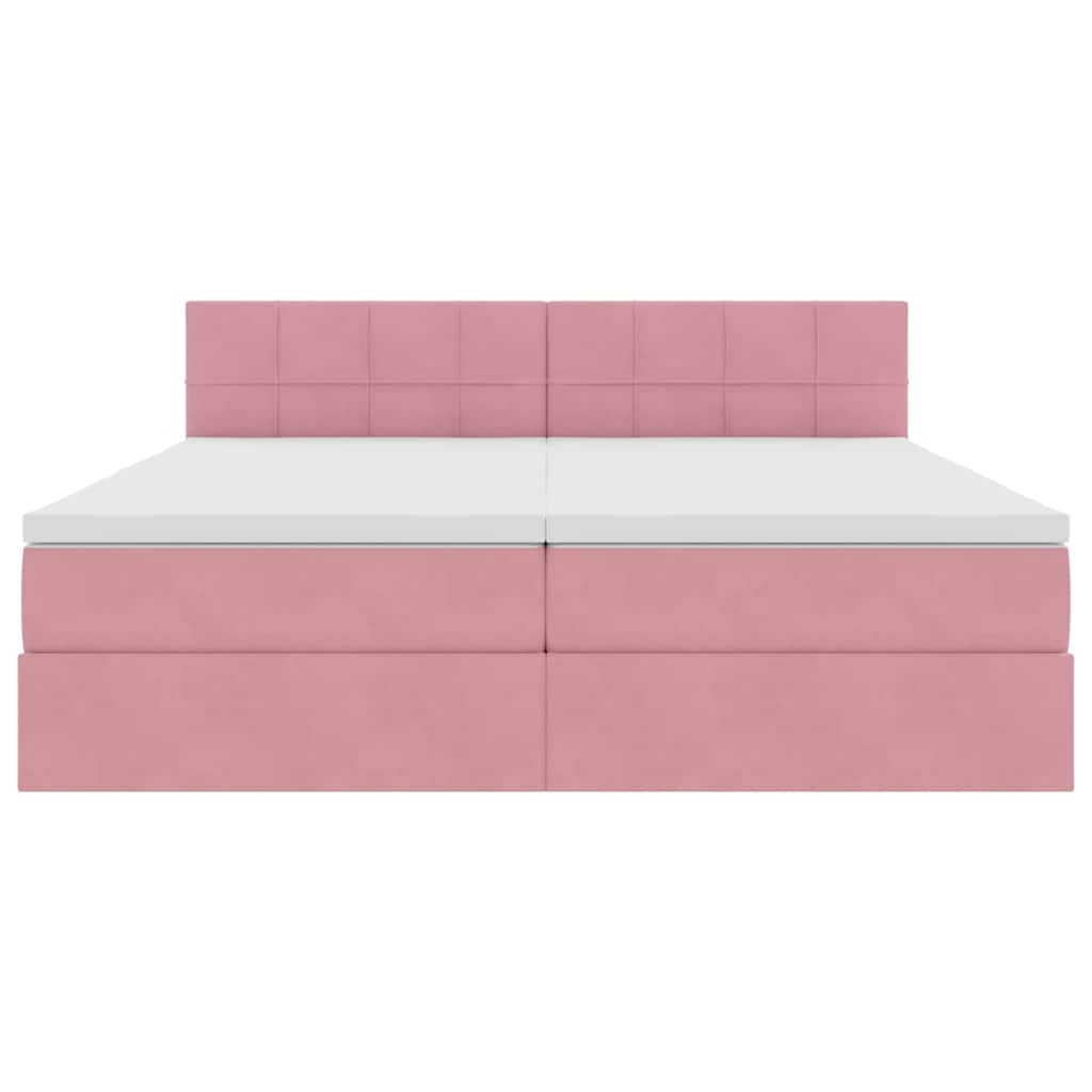 Letto con Contenitore con materasso Rosa 100 x 200 cm | homemem39