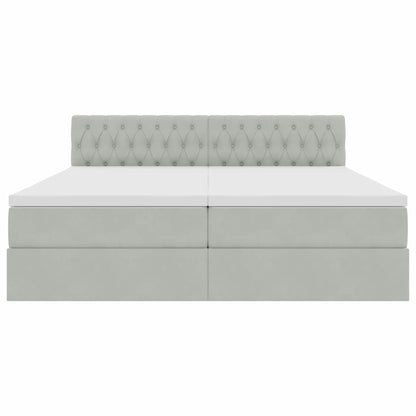 Letto con Contenitore con materasso Grigio chiaro 90 x 200 cm | homemem39