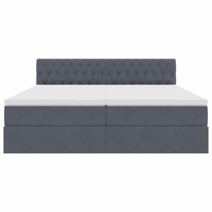Letto con Contenitore con materasso Grigio scuro 90 x 200 cm