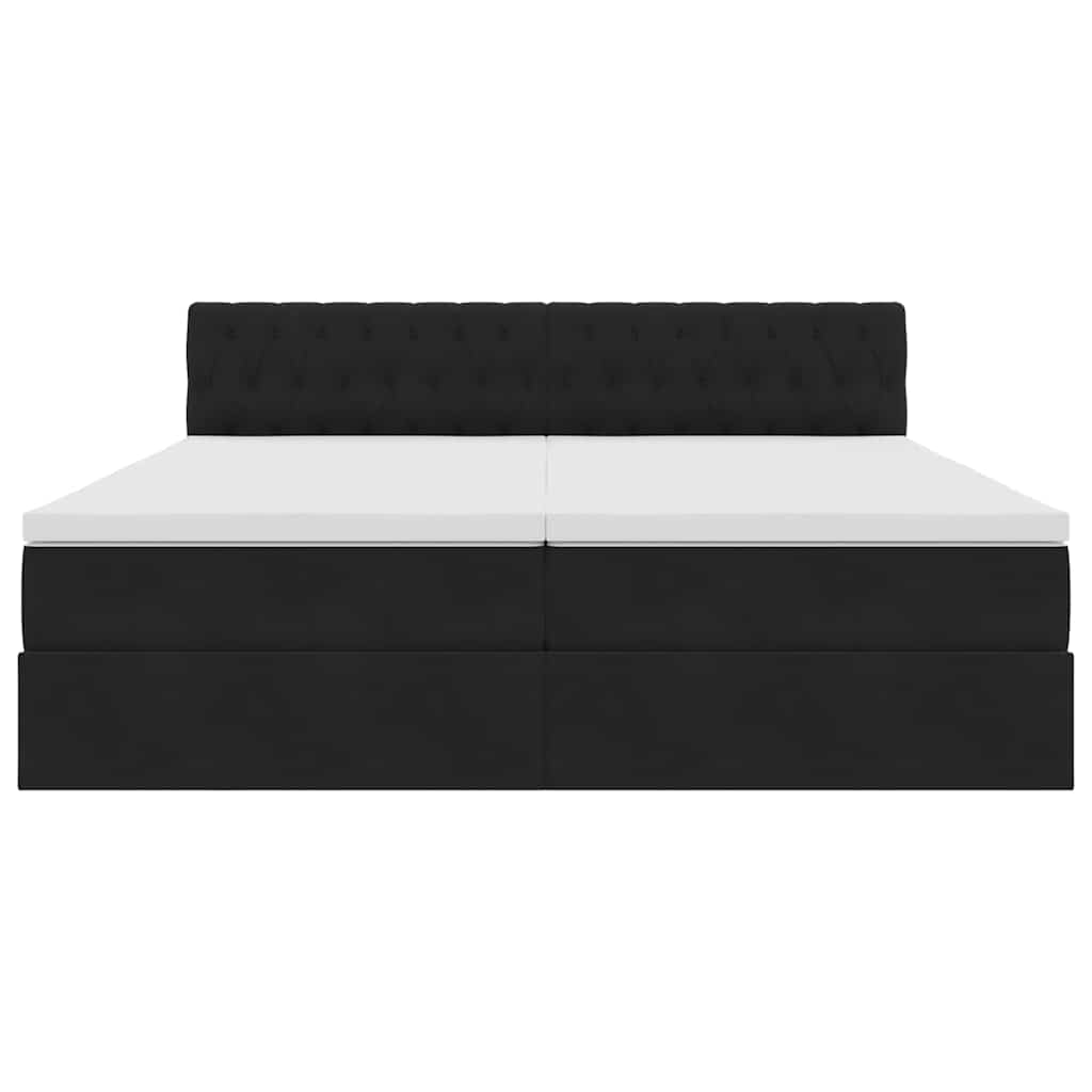 Letto con Contenitore con materasso Nero 90 x 200 cm | homemem39