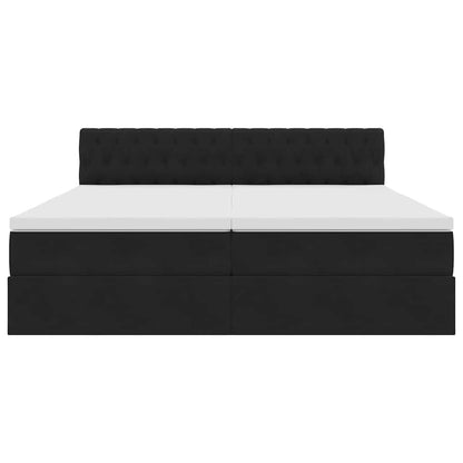 Letto con Contenitore con materasso Nero 90 x 200 cm | homemem39