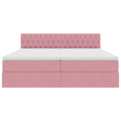 Letto con Contenitore con materasso Rosa 100 x 200 cm | homemem39