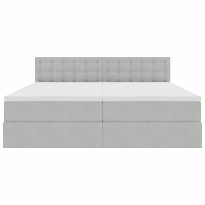 Letto con Contenitore con materasso Grigio chiaro 90 x 200 cm | homemem39