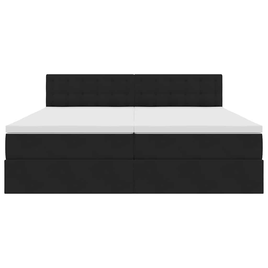 Letto con Contenitore con materasso Nero 90 x 200 cm | homemem39