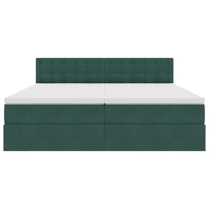 Letto con Contenitore con materasso Verde Scuro 90 x 200 cm | homemem39