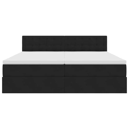 Letto con Contenitore con materasso Nero 100 x 200 cm | homemem39