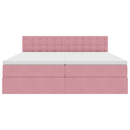 Letto con Contenitore con materasso Rosa 100 x 200 cm | homemem39