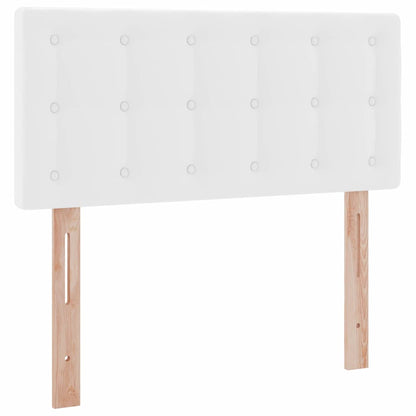 Letto con contenitore e LED con led Bianco Puro 90 x 200 cm | homemem39