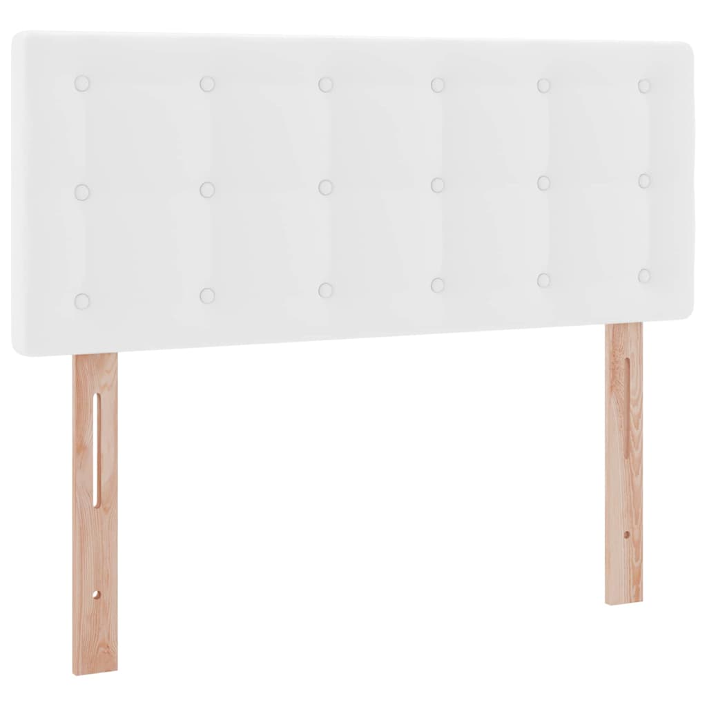 Letto con contenitore e LED Bianco Puro 120 x 200 cm | homemem39