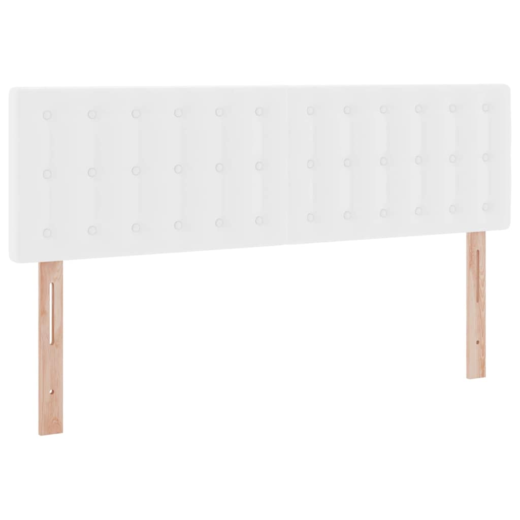Letto con contenitore e LED con led Bianco Puro 140 x 190 cm | homemem39
