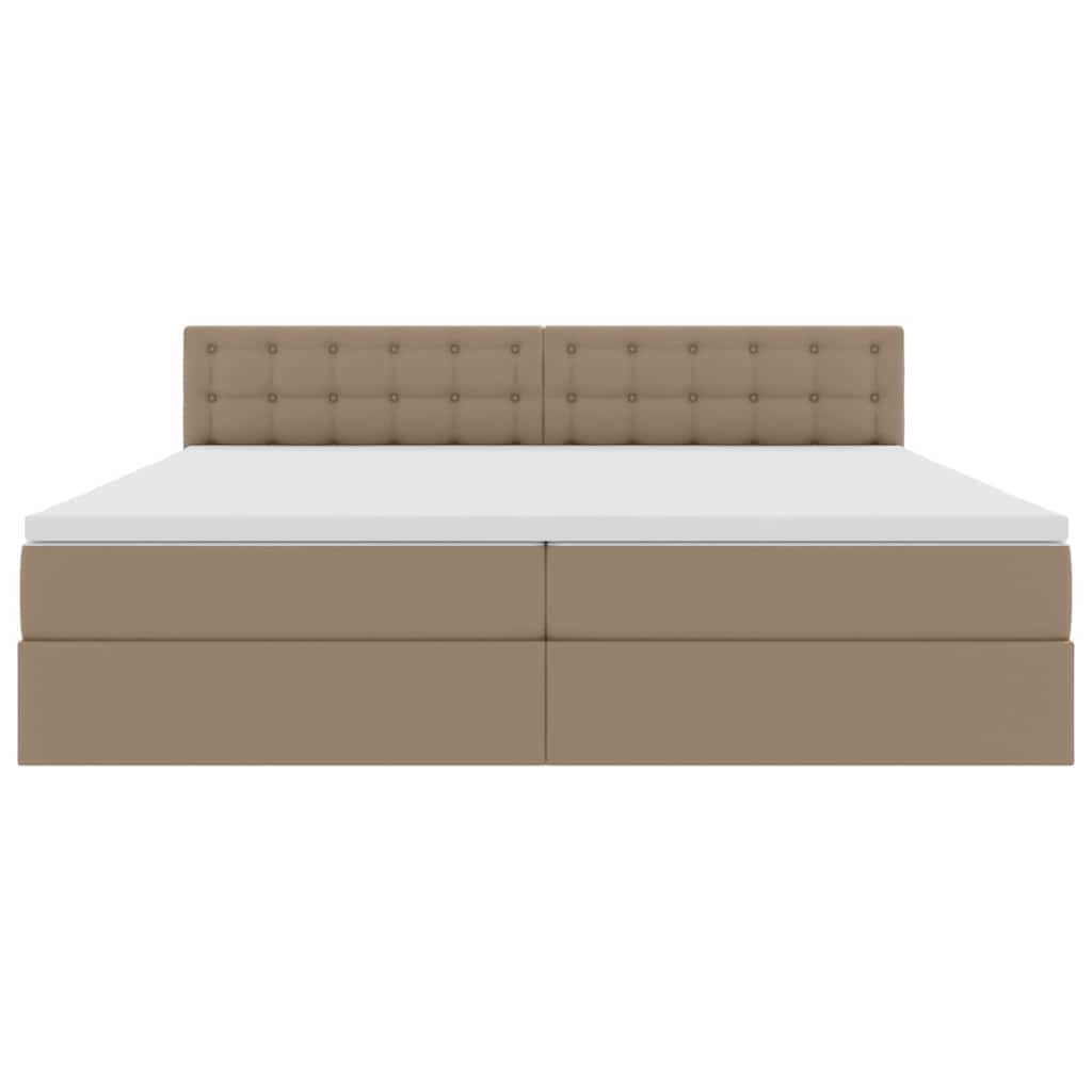 Letto con contenitore e LED con led Grigio chiaro 200 x 200 cm | homemem39