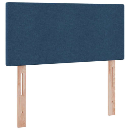 Letto con contenitore e LED con led Blu 100 x 200 cm Tessuto | homemem39
