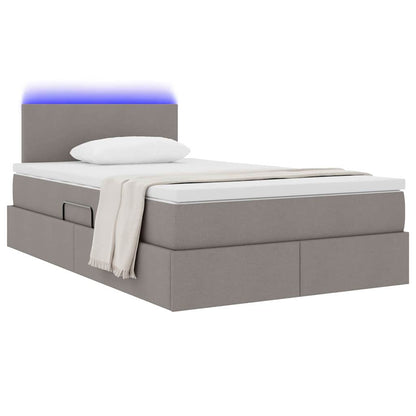 Letto con luci a strisce a LED Talpa 120 x 200 cm Tessuto