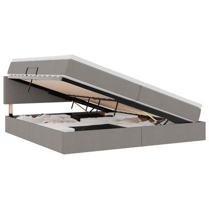 Letto con contenitore e LED con led Talpa 200 x 200 cm Tessuto | homemem39
