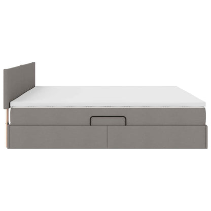 Letto con contenitore e LED con led Talpa 200 x 200 cm Tessuto | homemem39