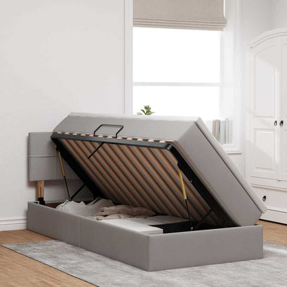 Letto con contenitore e LED Talpa 90 x 190 cm Tessuto | homemem39