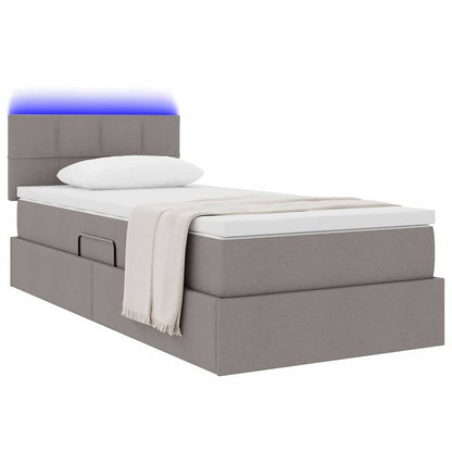 Letto con contenitore e LED con led Talpa 90 x 200 cm Tessuto | homemem39