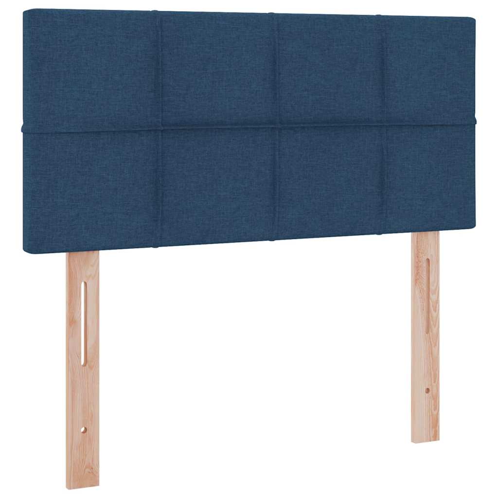 Letto con contenitore e LED con led Blu 100 x 200 cm Tessuto | homemem39