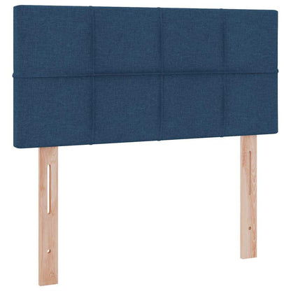 Letto con contenitore e LED con led Blu 100 x 200 cm Tessuto | homemem39