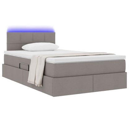 Letto con luci a strisce a LED Talpa 120 x 200 cm Tessuto