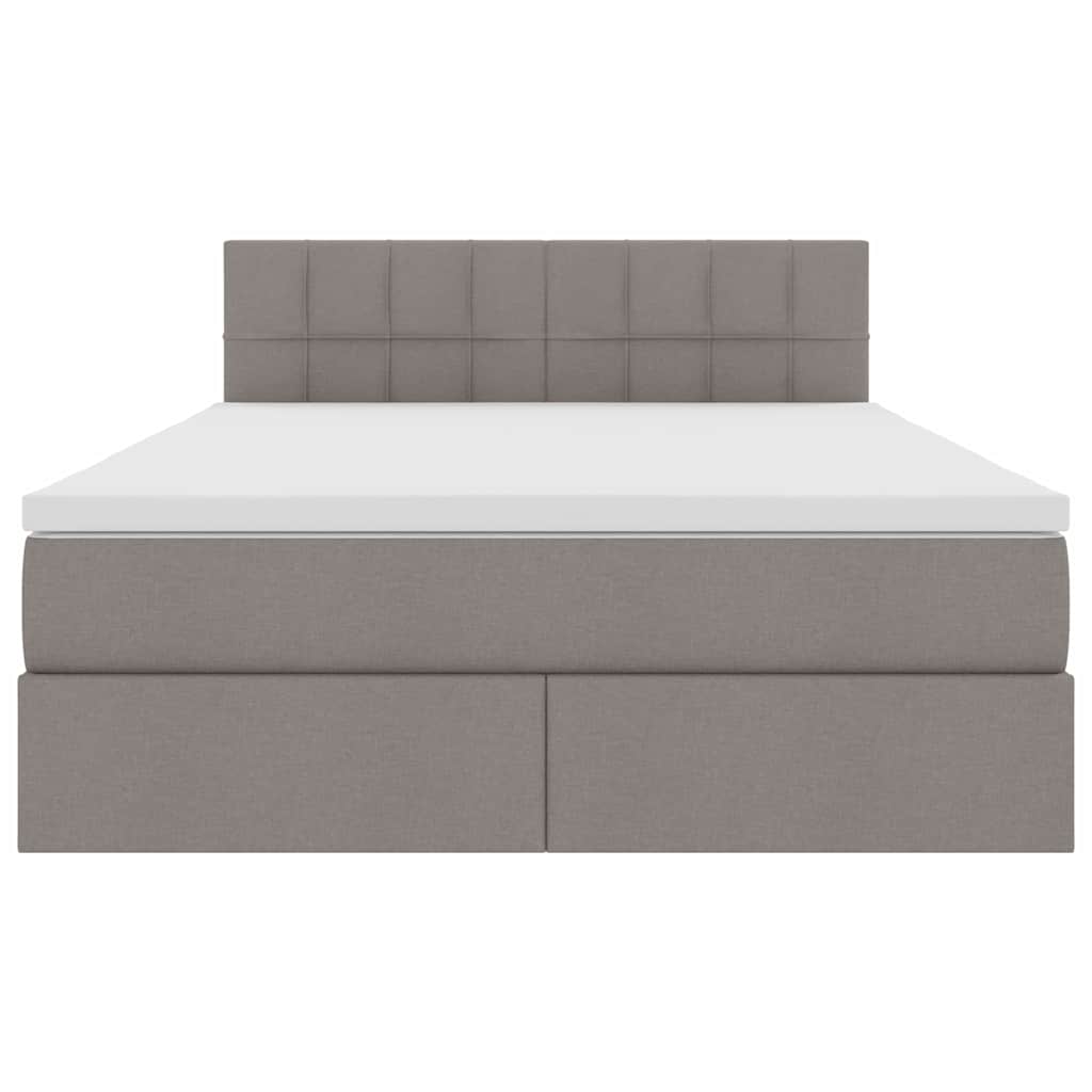 Letto con contenitore e LED con led Talpa 140 x 200 cm Tessuto | homemem39