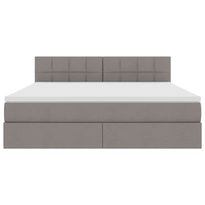 Letto con contenitore e LED con led Talpa 160 x 200 cm Tessuto | homemem39