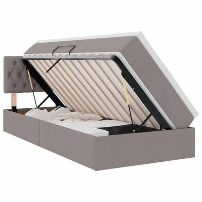 Letto con contenitore e LED con led Talpa 90 x 200 cm Tessuto | homemem39