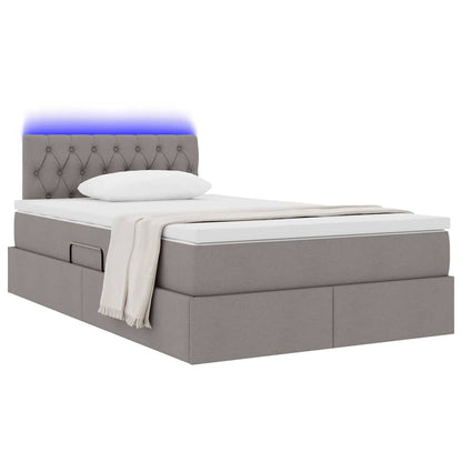 Letto con luci a strisce a LED Talpa 120 x 200 cm Tessuto