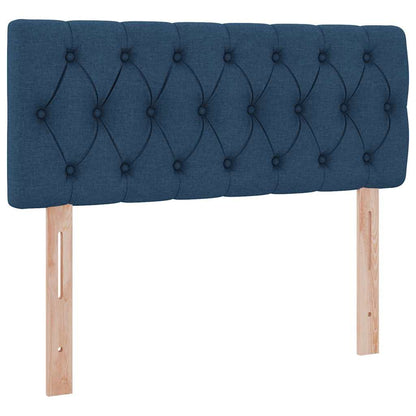 Letto con contenitore e LED con led Blu 120 x 200 cm Tessuto | homemem39