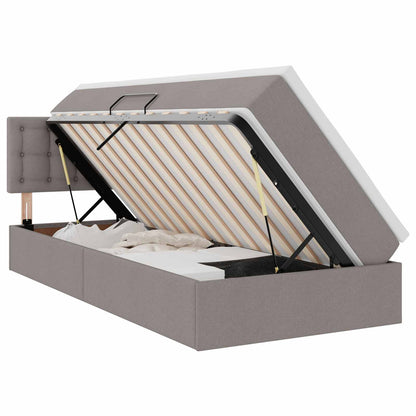 Letto con contenitore e LED Talpa 90 x 190 cm Tessuto | homemem39