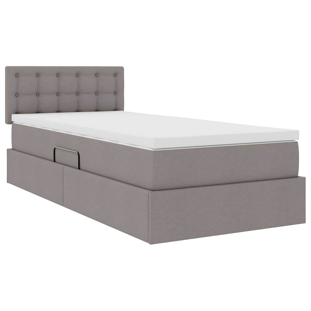 Letto con contenitore e LED Talpa 90 x 190 cm Tessuto | homemem39