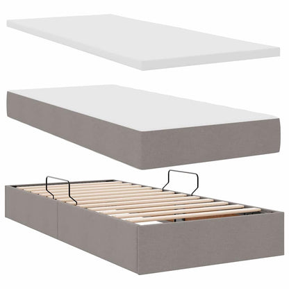 Letto con contenitore e LED Talpa 90 x 190 cm Tessuto | homemem39