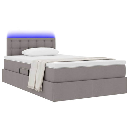Letto con luci a strisce a LED Talpa 120 x 200 cm Tessuto