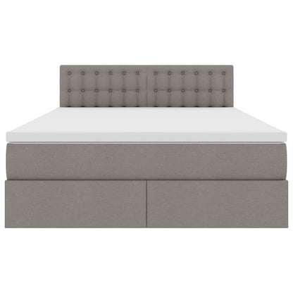 Letto con contenitore e LED con led Talpa 140 x 200 cm Tessuto | homemem39