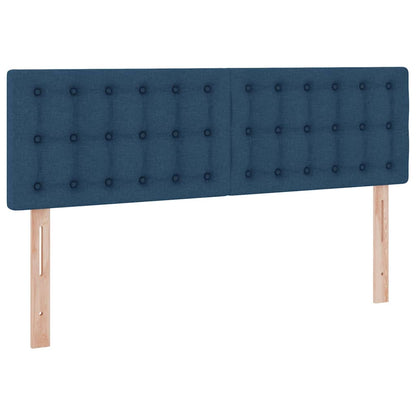 Letto con contenitore e LED con led Blu 140 x 200 cm Tessuto | homemem39