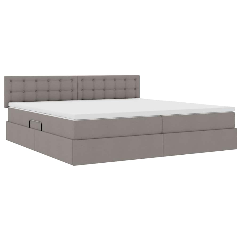 Letto con contenitore e LED con led Talpa 200 x 200 cm Tessuto | homemem39